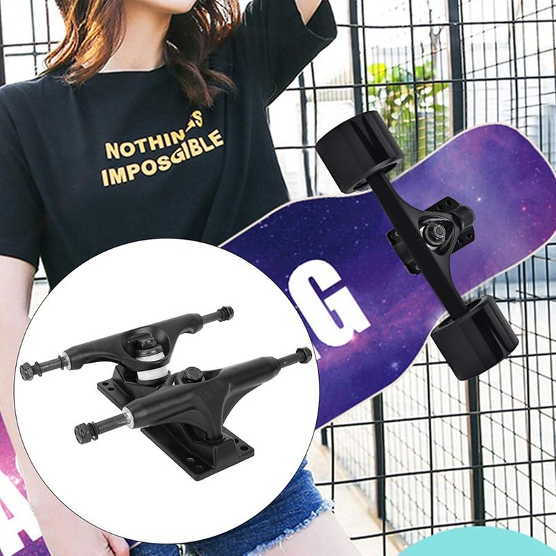 GLOGLOW Professional Aluminum Magnesium Alloy Skateboard Bracket 4 8 Inch Black - Image 4